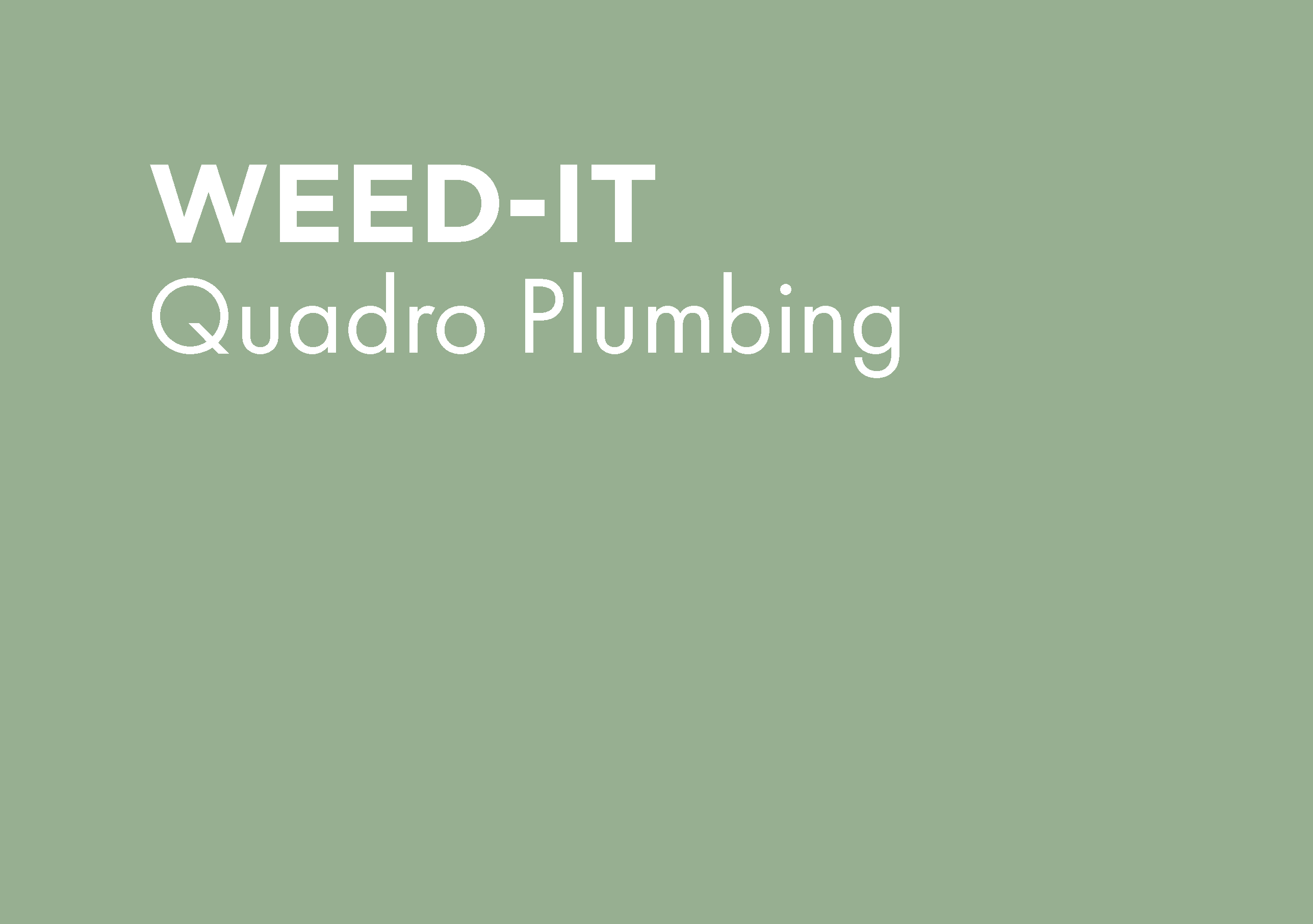 WEED-IT QUADRO BLANKET MANIFOLD(PDF)
