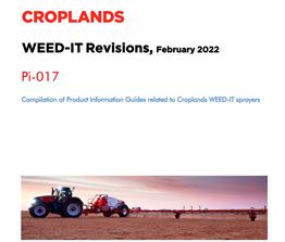 WEED-IT SPRAYER REVISIONS FEB 2022