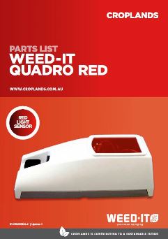 WEED-IT QUADRO RED, PARTS MANUAL V2
