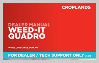 WEED-IT QUADRO RED V4.2 DEALER – TECH MANUAL