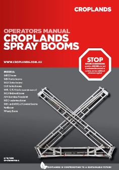 COMPACT SPRAY BOOMS – MANUAL