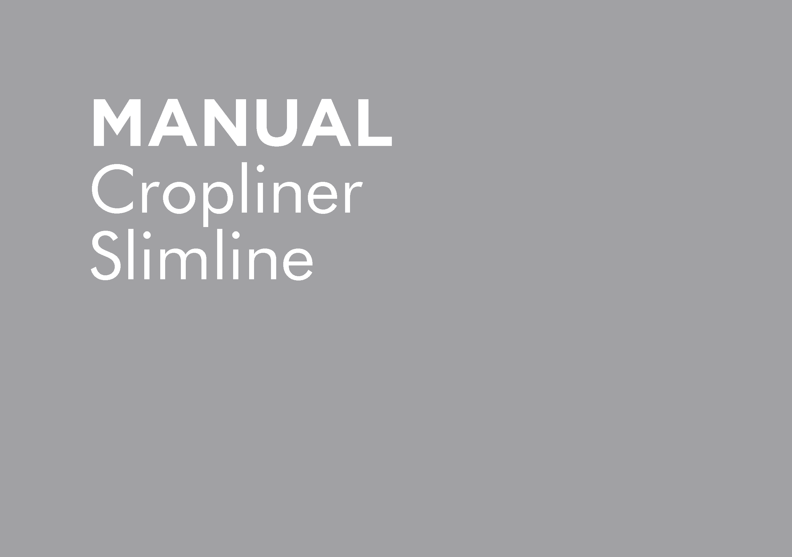 MANUAL CROPLINER HS2000