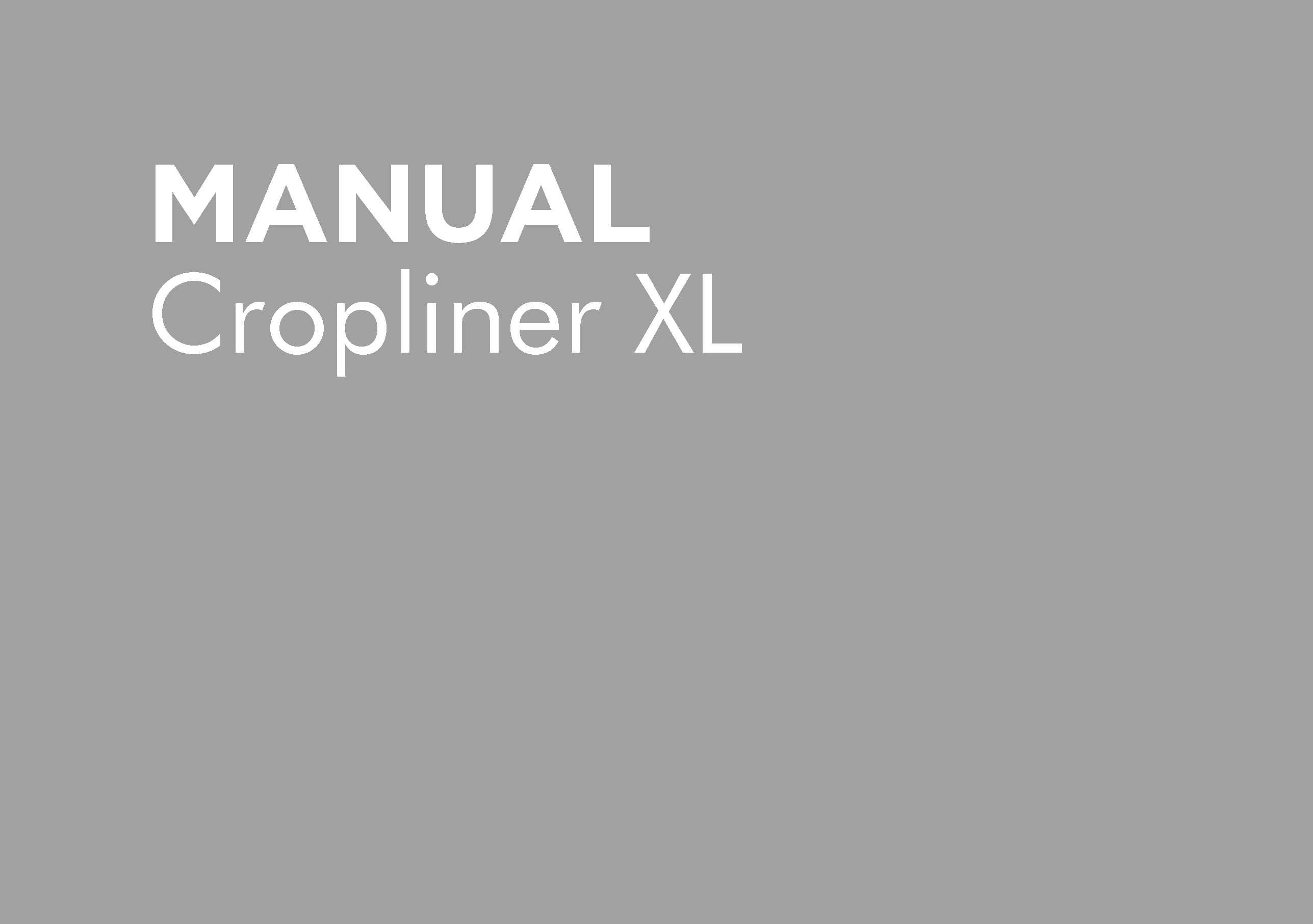 MANUAL CROPLINER XL