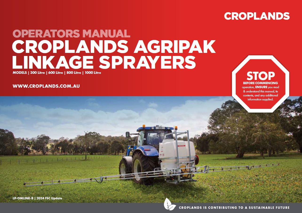 AGRIPAK LINKAGE SPRAYERS MANUAL