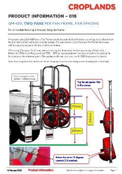 QM-420 FAN POSITIONS (2 FAN)